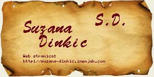 Suzana Dinkić vizit kartica